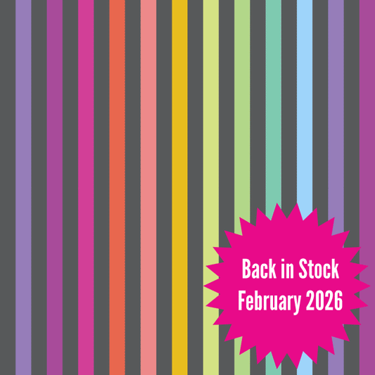 Tula Pink's Graywork - Disco Stripe Carbon || Preorder, ships February 2026