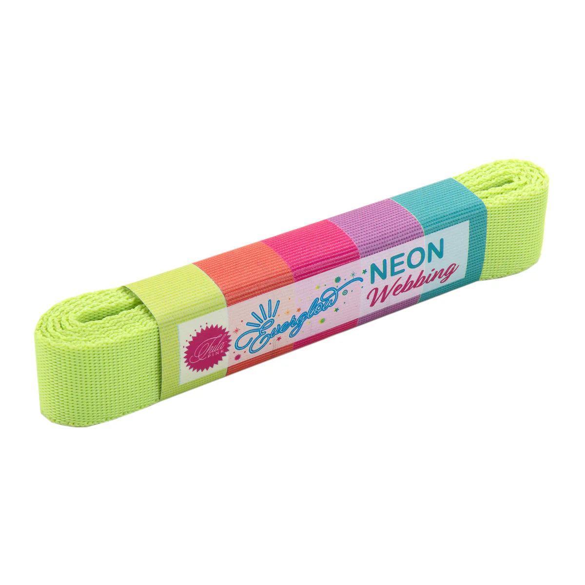 Everglow Neon Webbing || Tula Pink || Moonbeam