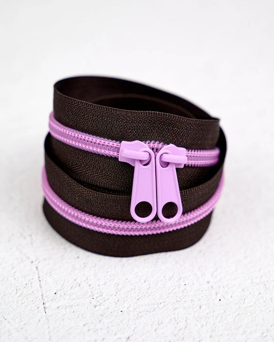 Handbag Zipper || Renaissance Ribbon || Velvet Violet