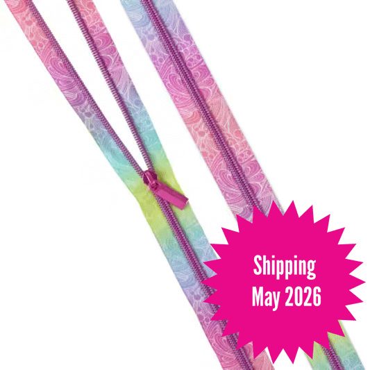 Sallie Tomato + Tula Pink Zippers - 3 Yard Zipper Tape || Floral Reef Making Waves