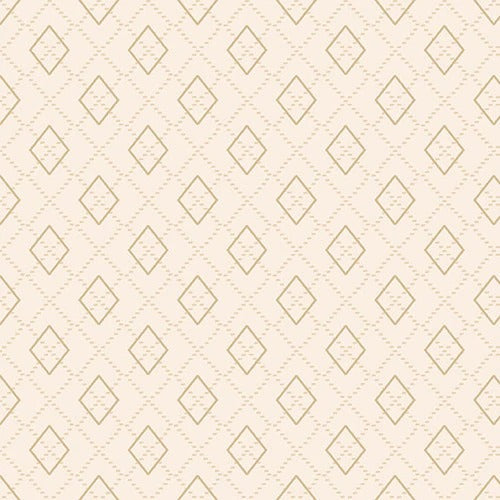 Folk Art Flannels IV - Janet Nesbitt - Cream Argyle