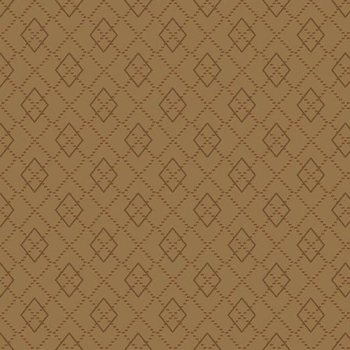 Folk Art Flannels IV - Janet Nesbitt - Cocoa Argyle