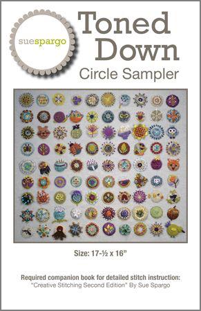 Toned Down Circle Sampler Pattern - Sue Spargo