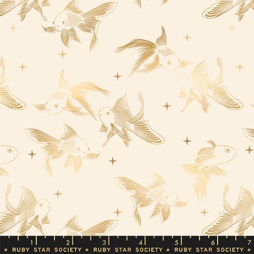 Goldfish Natural Fabric - Curio - Melody Miller - Ruby Star Society