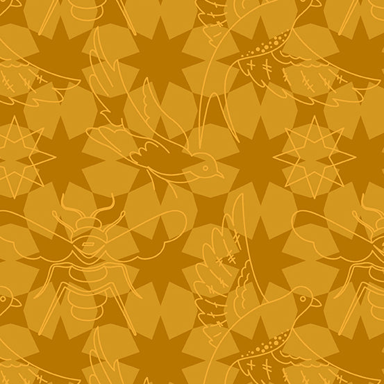 Sun Print Luminance - Flourish - Amber