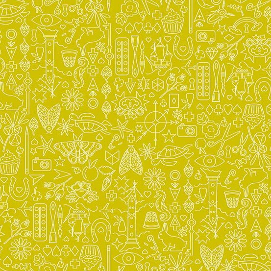 Sun Print 2019 --  Chartreuse Collection -- Alison Glass