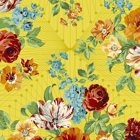 Nonna Fabric - Limone Francesca - by Giucy Giuce for Andover
