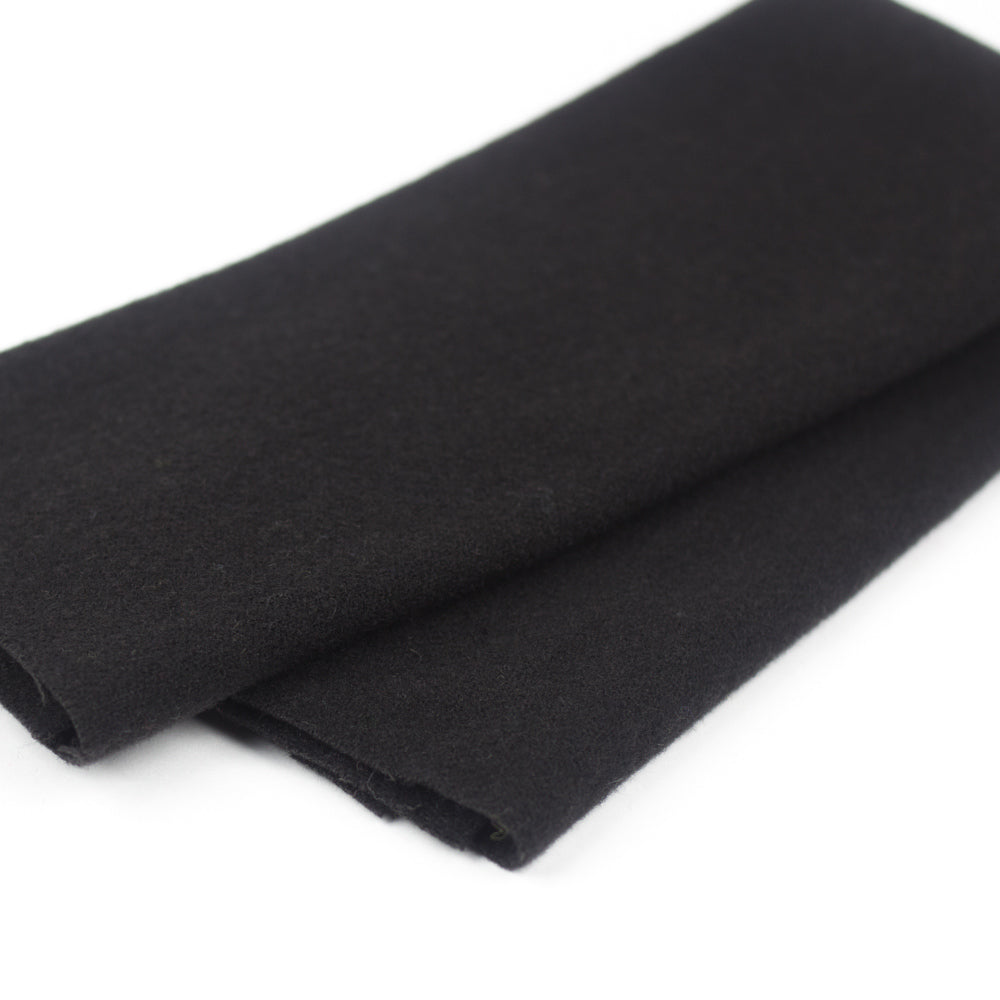 Sue Spargo Wool Fabric - Black - Fat 1/8th or Fat ¼