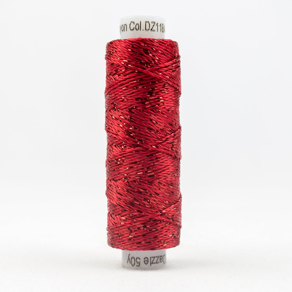 Sue Spargo Dazzle - 100% Rayon Thread - DZ1184 - Mars Red