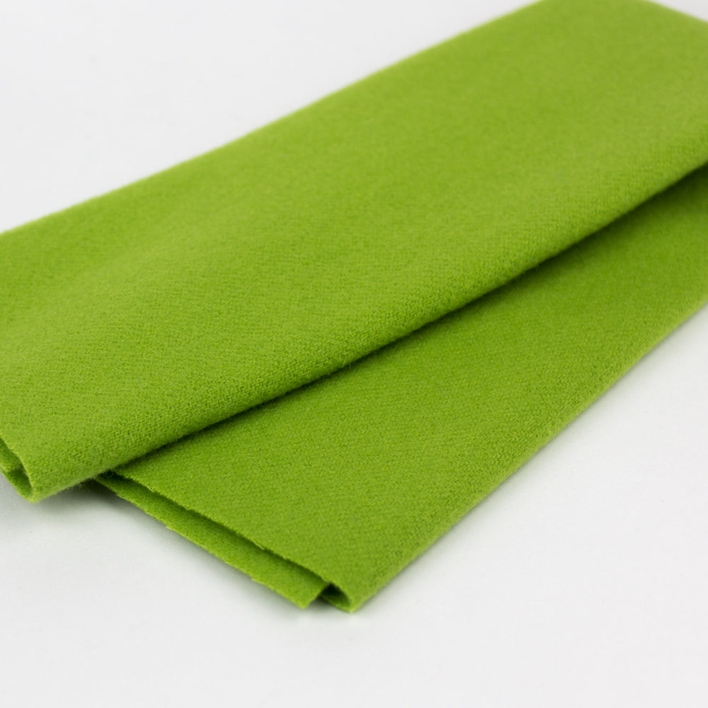 Sue Spargo Wool Fabric - Electric Lime - Fat 1/8th