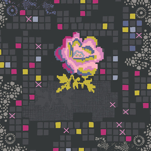 Rose Circuit - Grid Fabric Collection - Katarina Roccella
