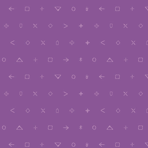Titan Violet Icon Elements - Art Gallery Fabrics