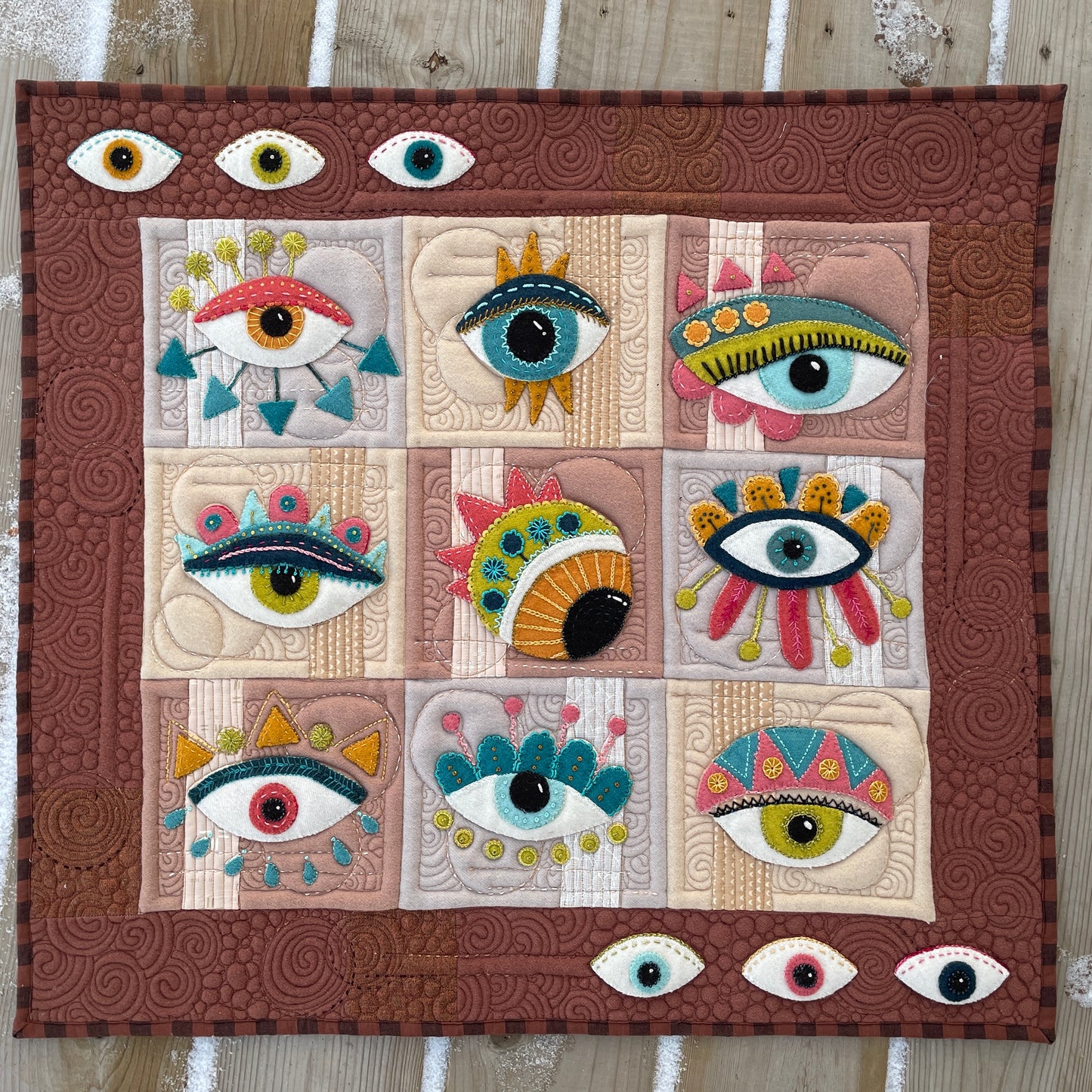 How Eye Roll Quilt Kit