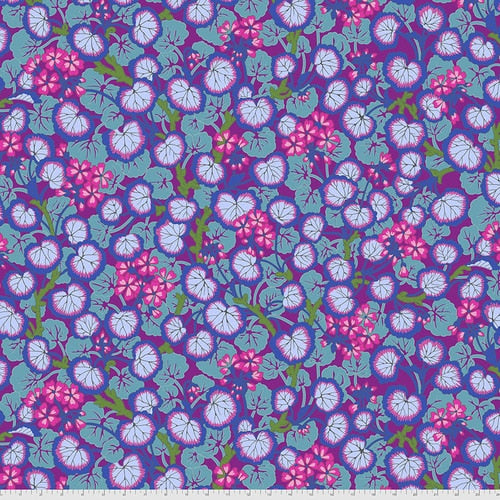 Kaffe Fassett Prints -Climbing Geraniums - Purple