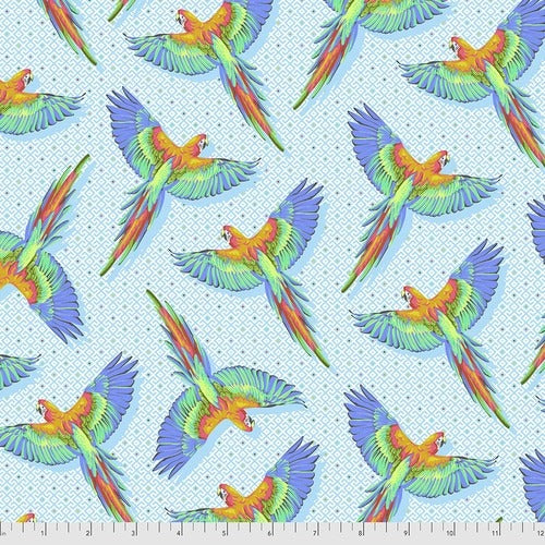 Tula Pink's Daydreamer- Macaw Ya Later - Cloud