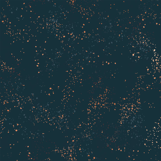 Speckled Metallic Teal Navy -- Ruby Star Society