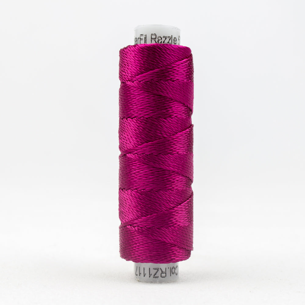 Sue Spargo's Solid Razzle Thread - 100% Rayon Thread - RZ1117 -  Cerise
