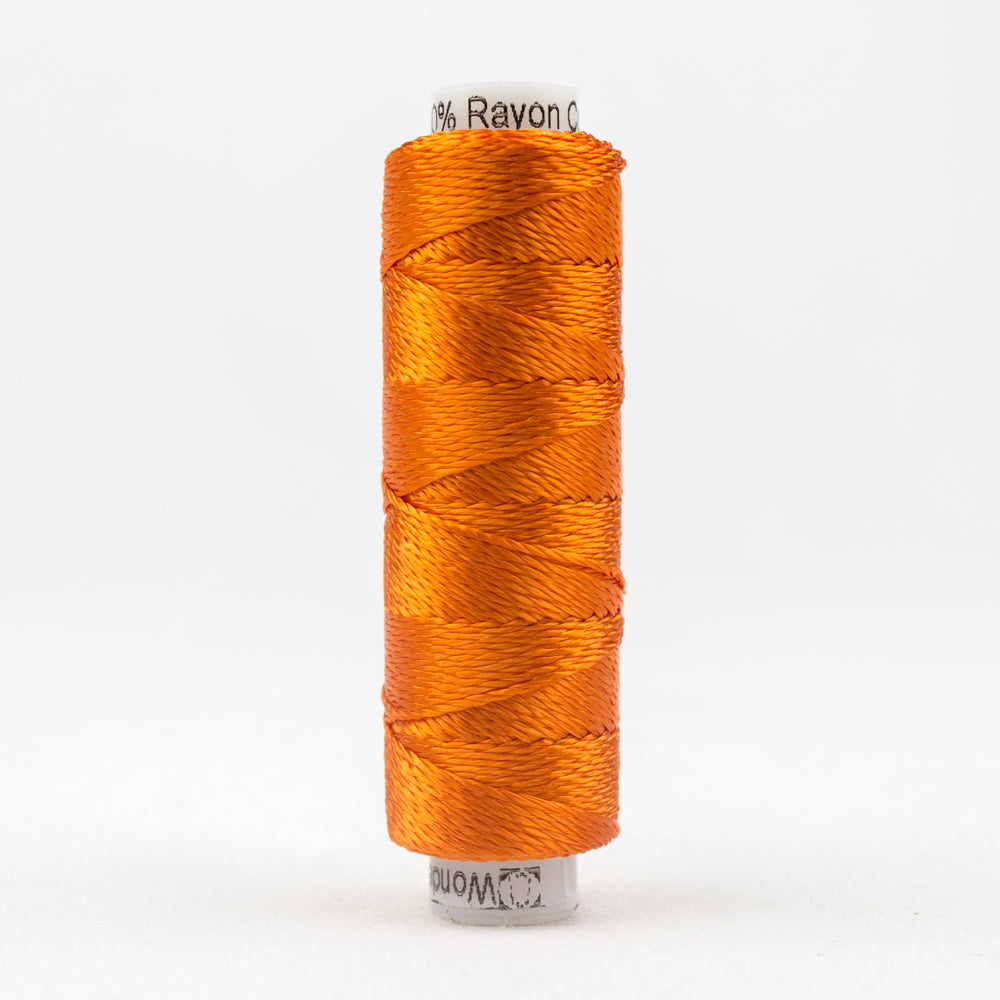 Sue Spargo's Solid Razzle Thread - 100% Rayon Thread - RZ1140 -  Vermillion Orange