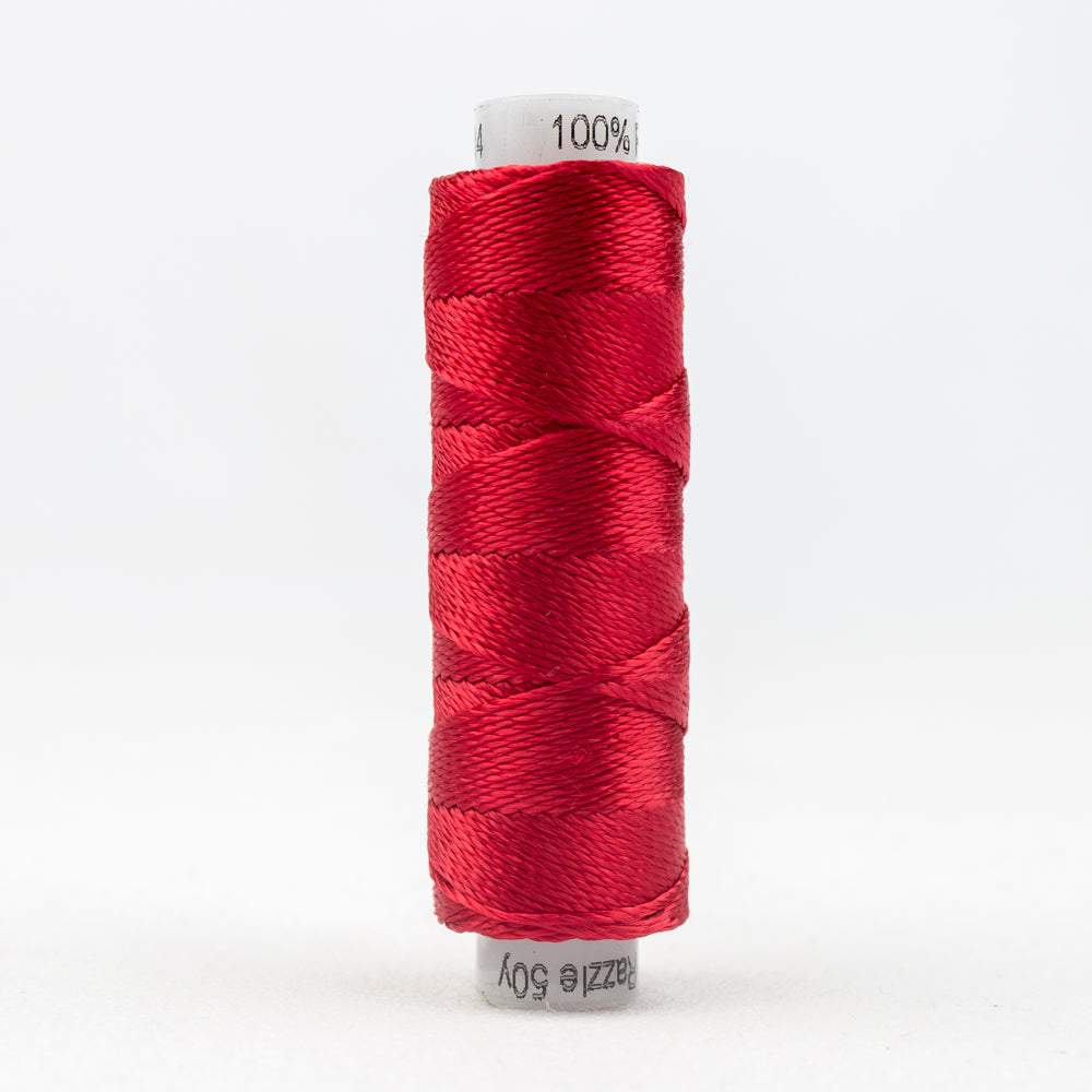 Sue Spargo's Solid Razzle Thread - 100% Rayon Thread - RZ1184 - Mars Red