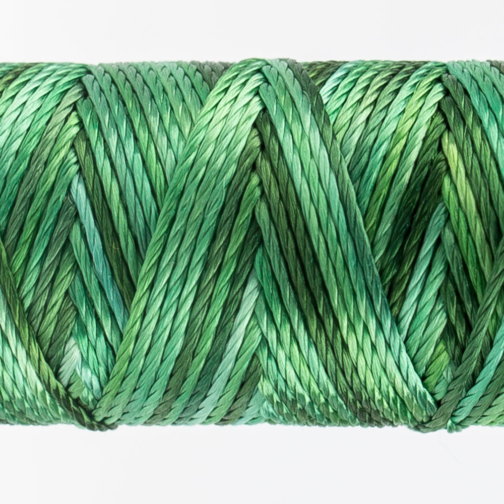 Sue Spargo's Variegated  Razzle Thread - 100% Rayon Thread - RZM08 - Hint of Mint