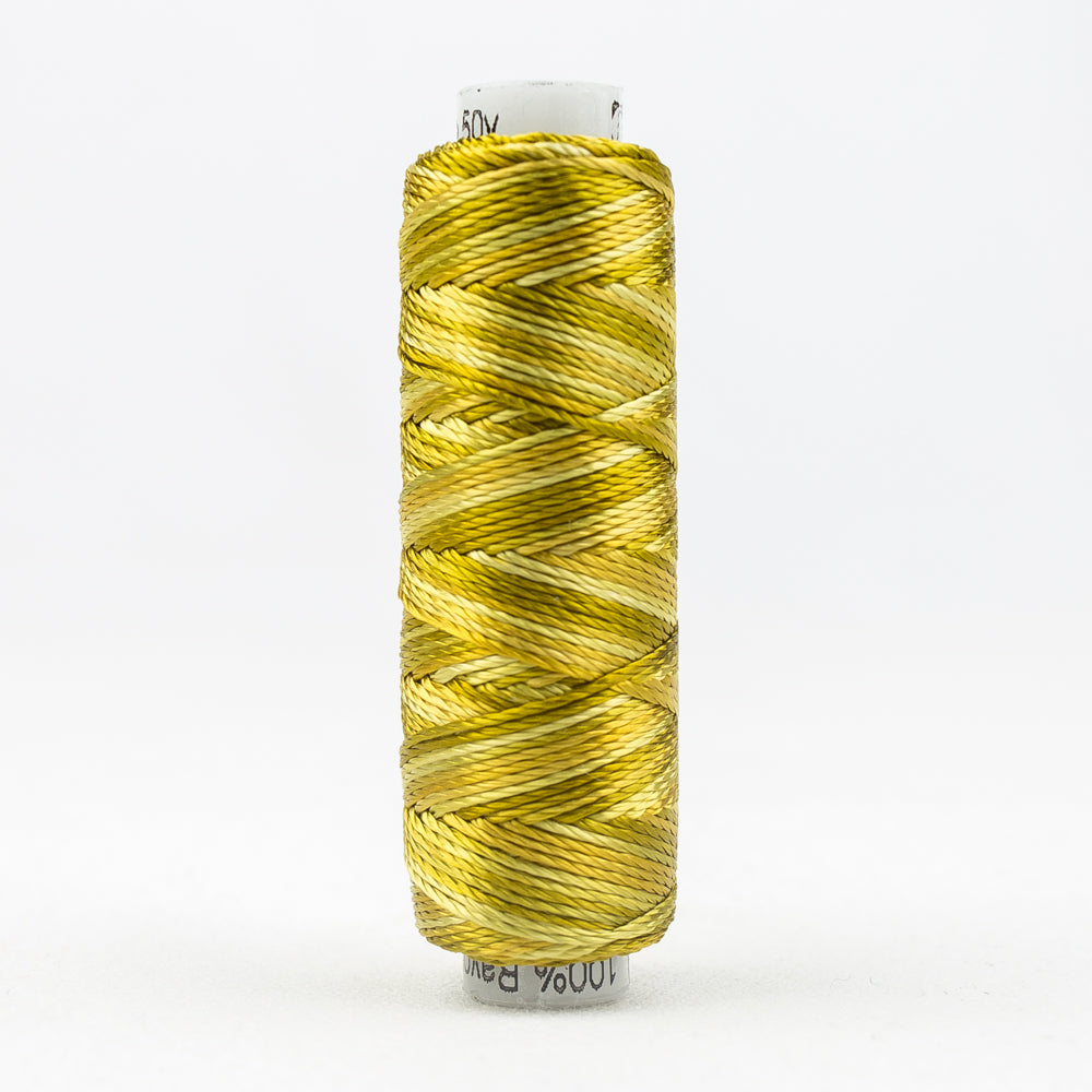 Sue Spargo's Variegated  Razzle Thread - 100% Rayon Thread - RZM10 - Sticky Toffee