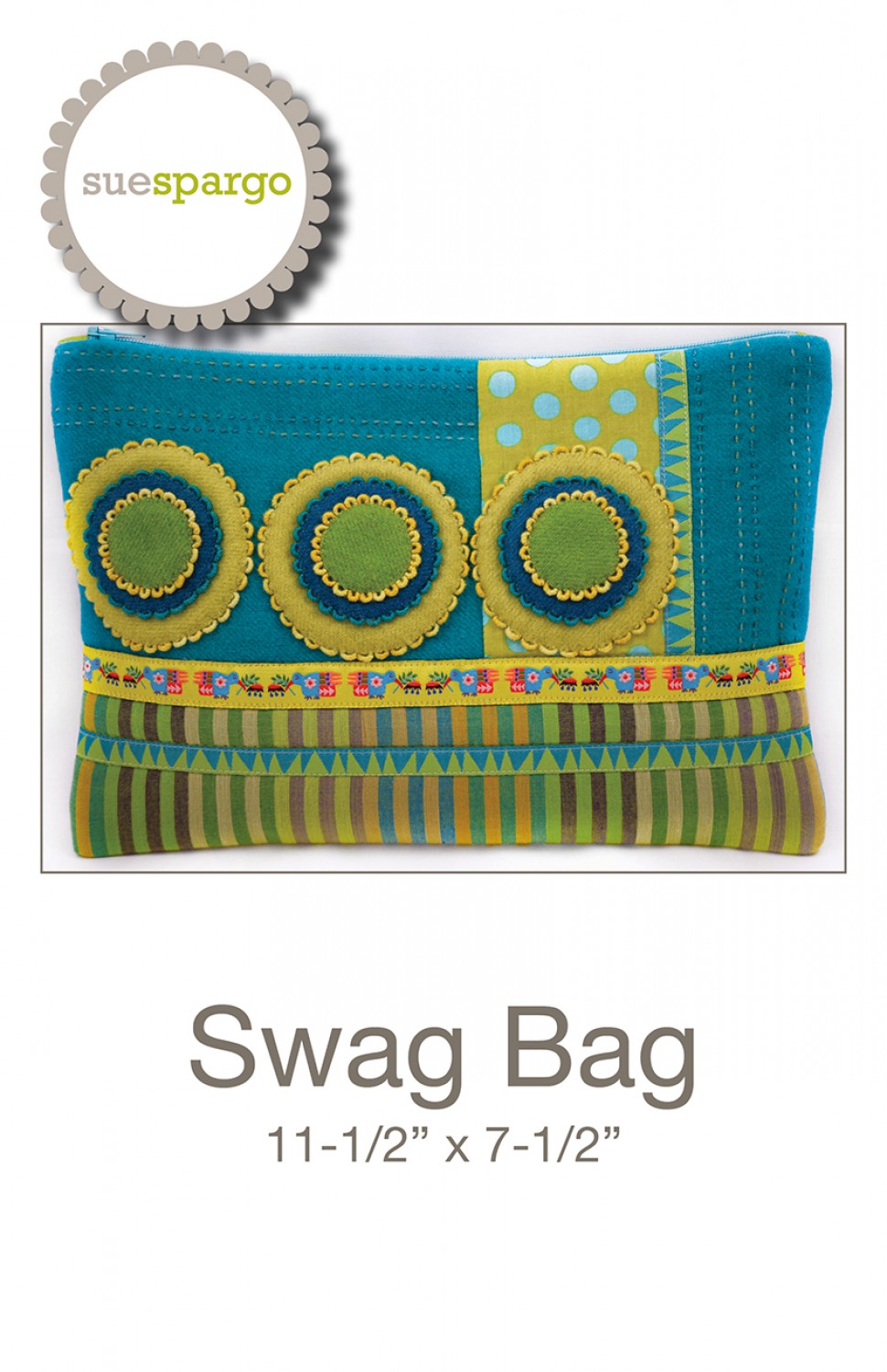 Swag Bag Pattern - Wool Felt Applique - Sue Spargo