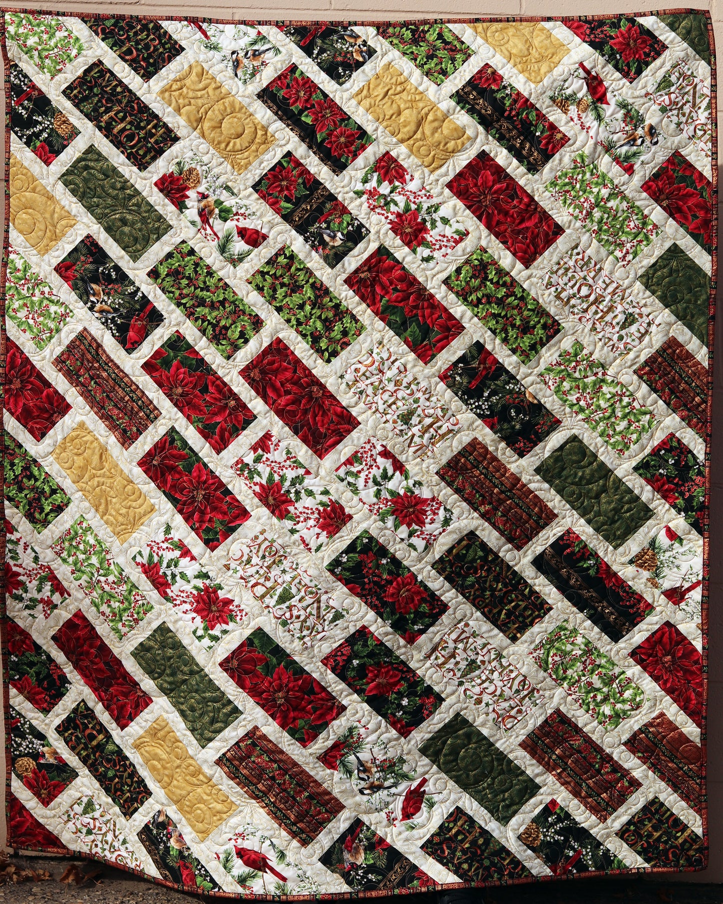 Cobblestone Christmas Quilt - 10" Squares