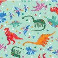 Rainbow Dinos from Michael MIller -Dino Dance Party Aqua