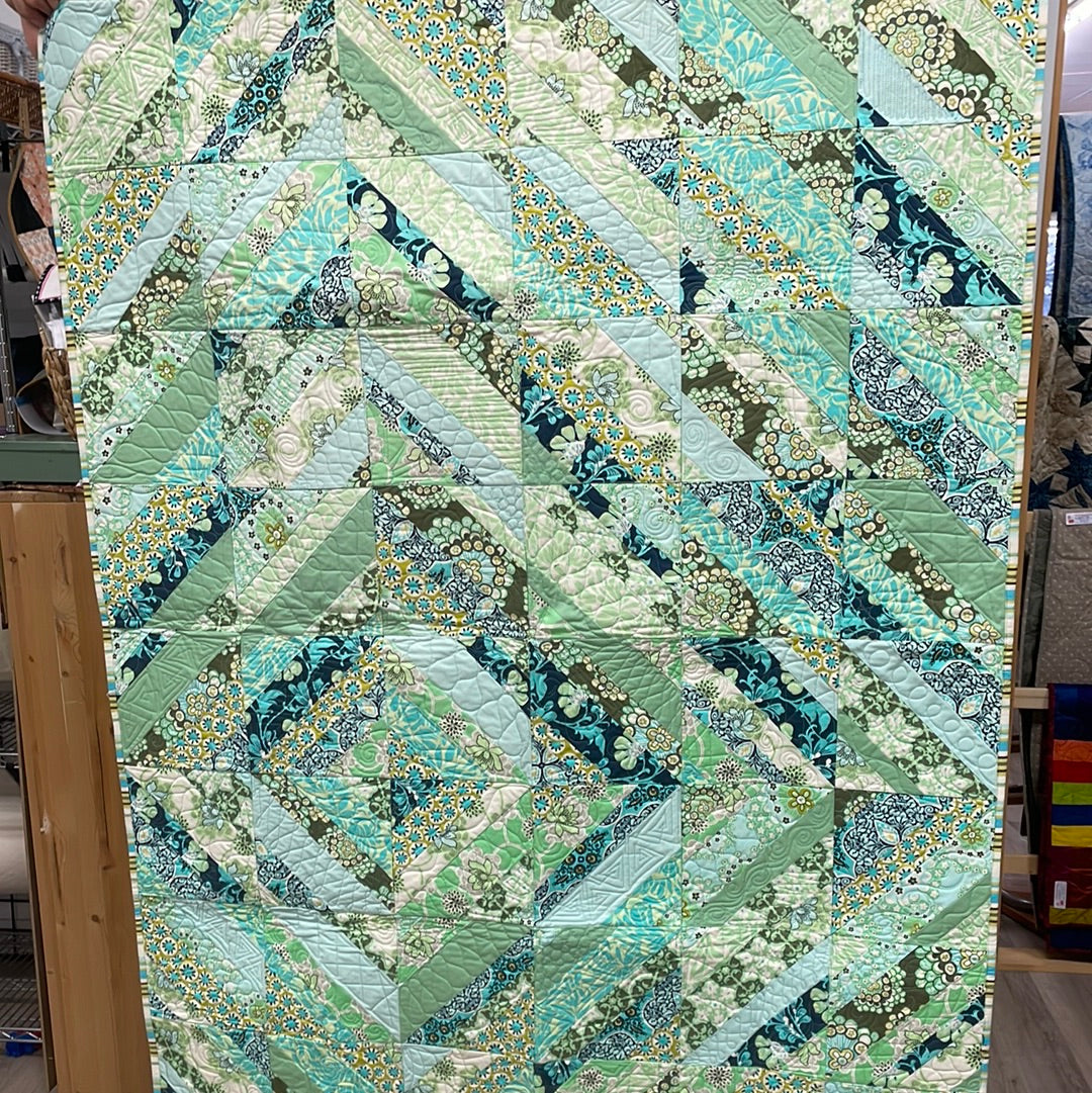 Turquoise String Quilt
