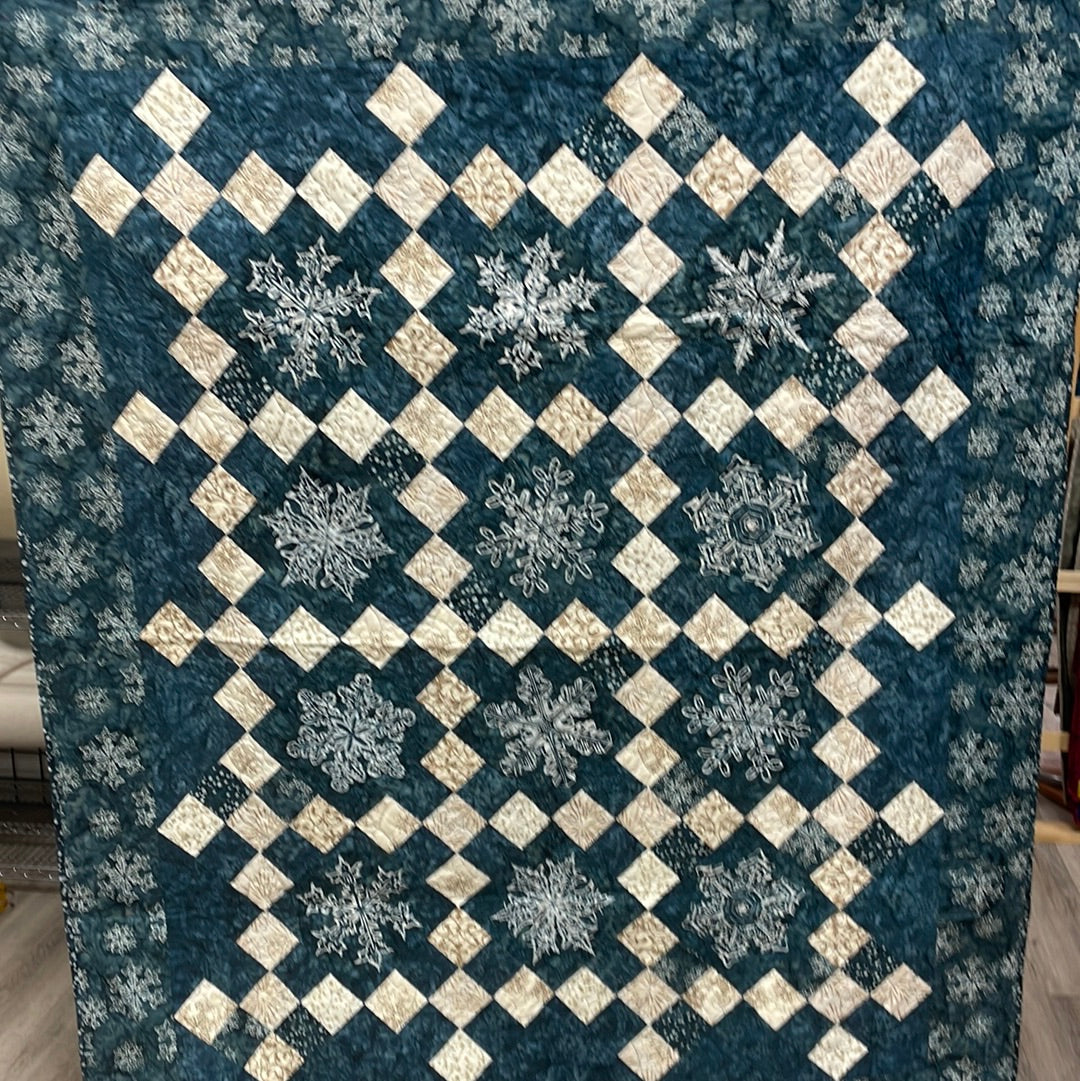 Snowflake Batik Quilt