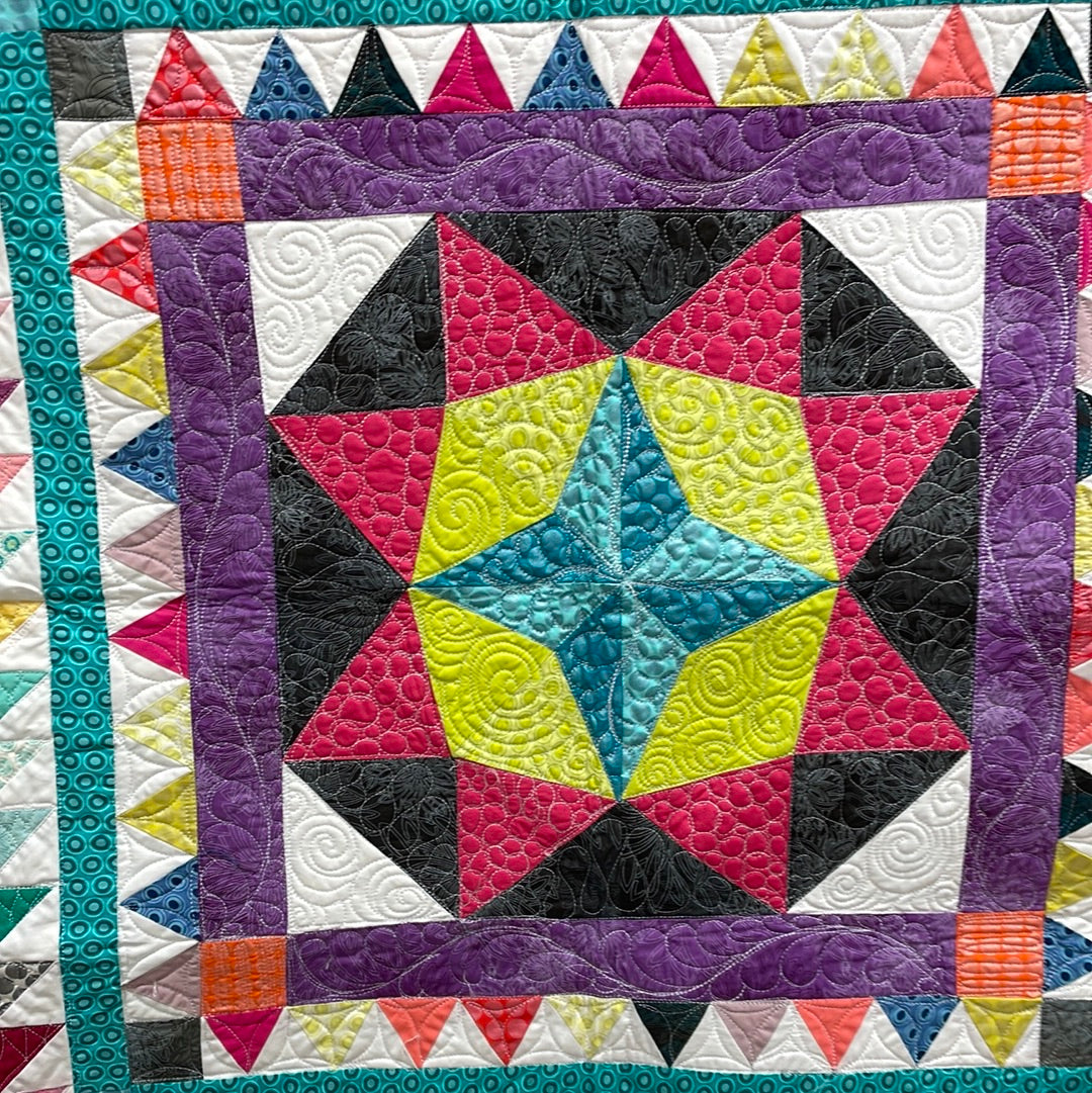 Colourful Medallion Quilt