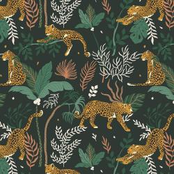 Magic of the Serengeti by Julia Dreams for RJR Fabrics - Jungle Leopard