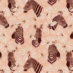Magic of the Serengeti by Julia Dreams for RJR Fabrics - Butterfly Kisses Zebra