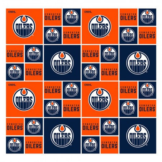 Edmonton Oiler Cotton Print