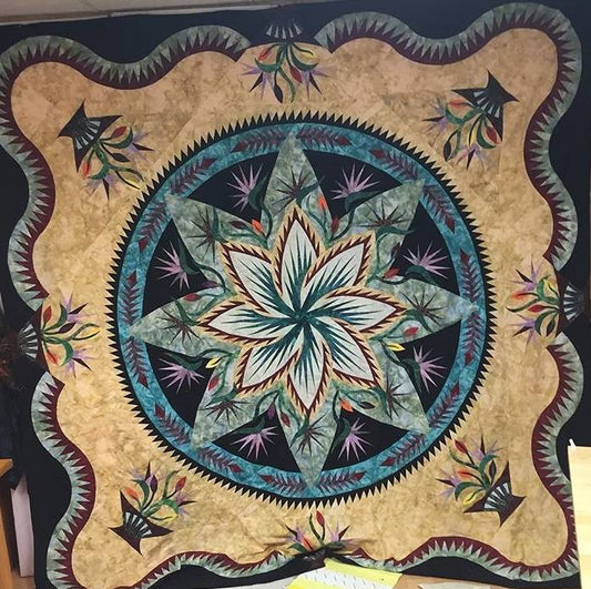 Paradise in Blooms Quilt Kit - Large