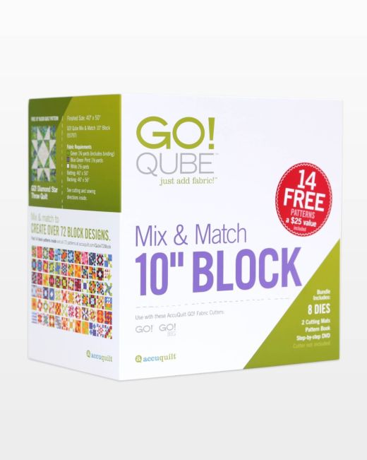 AccuQuilt Go Qube 10" Mix and Match Block