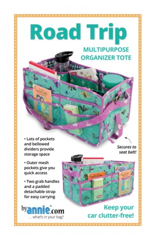 Road Trip Multipurpose Organizer Tote - Bag Pattern - By Annie